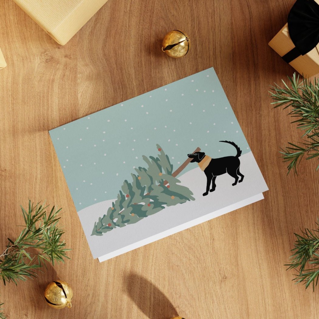 I Found A Stick Greeting Card - Ketsol