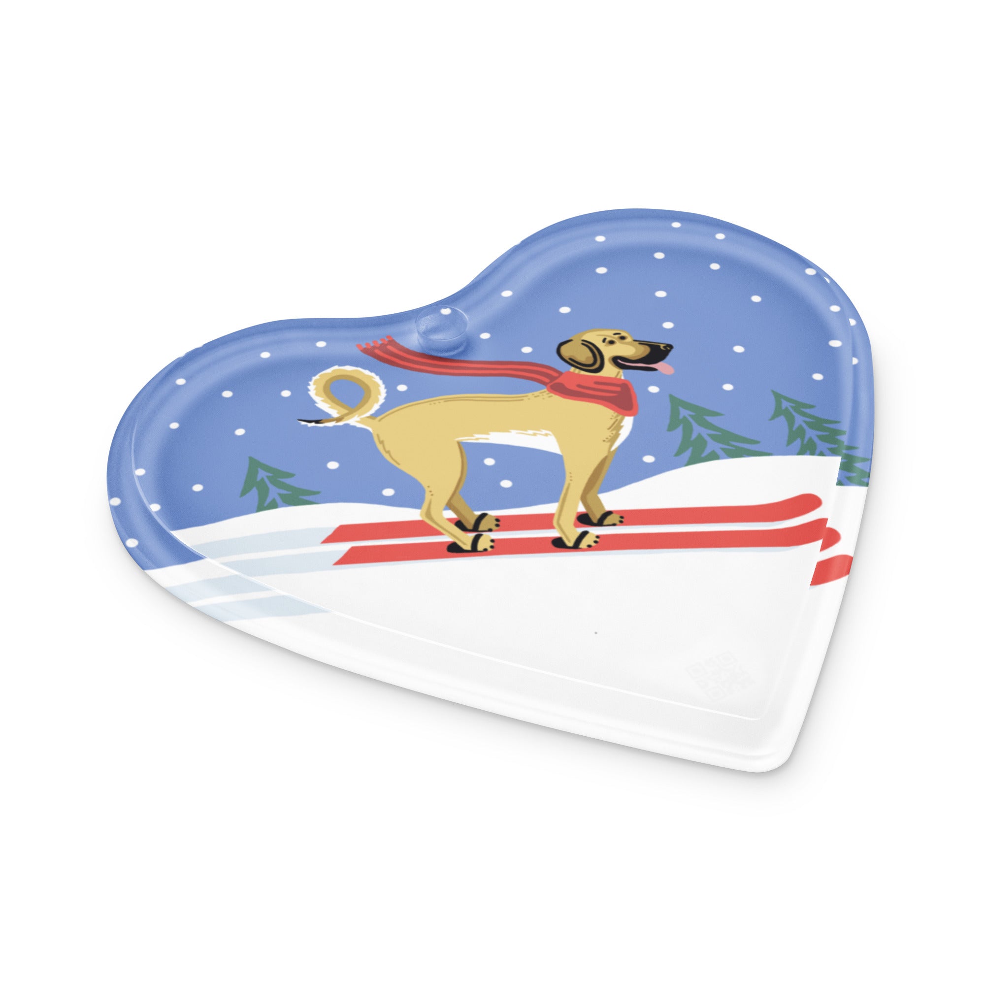 Great dane Mix Skiing Ornament