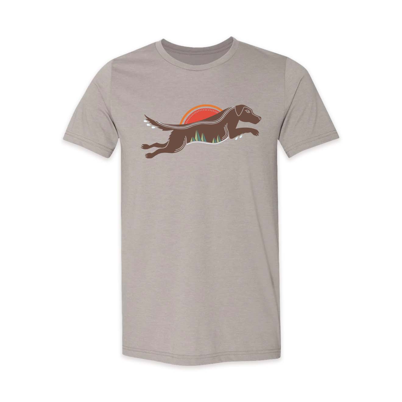 Chocolate Lab Tee | Stone
