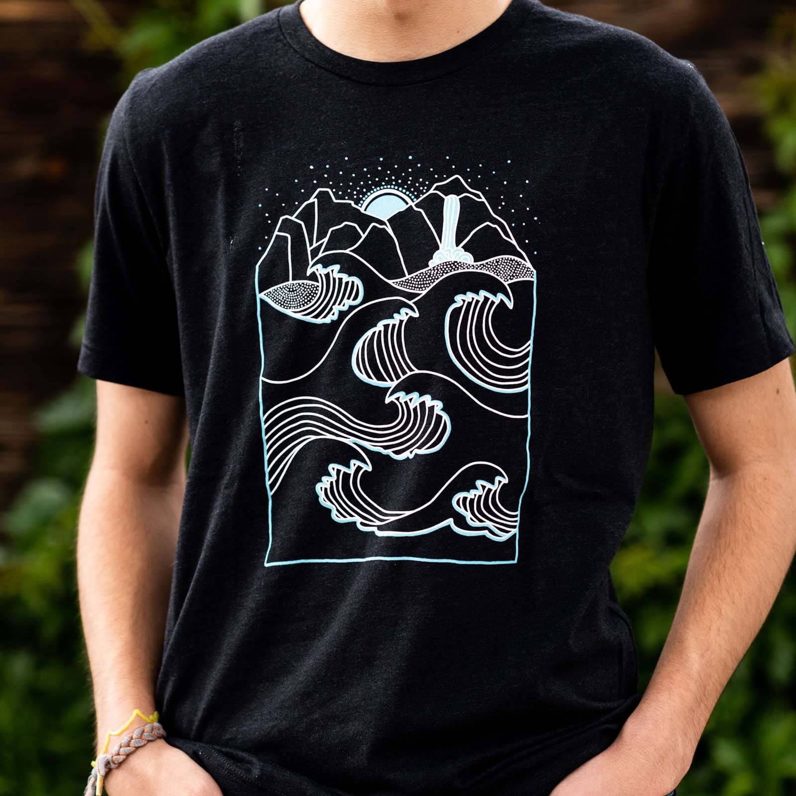 Mountains to Sea Crew T-shirt - Ketsol