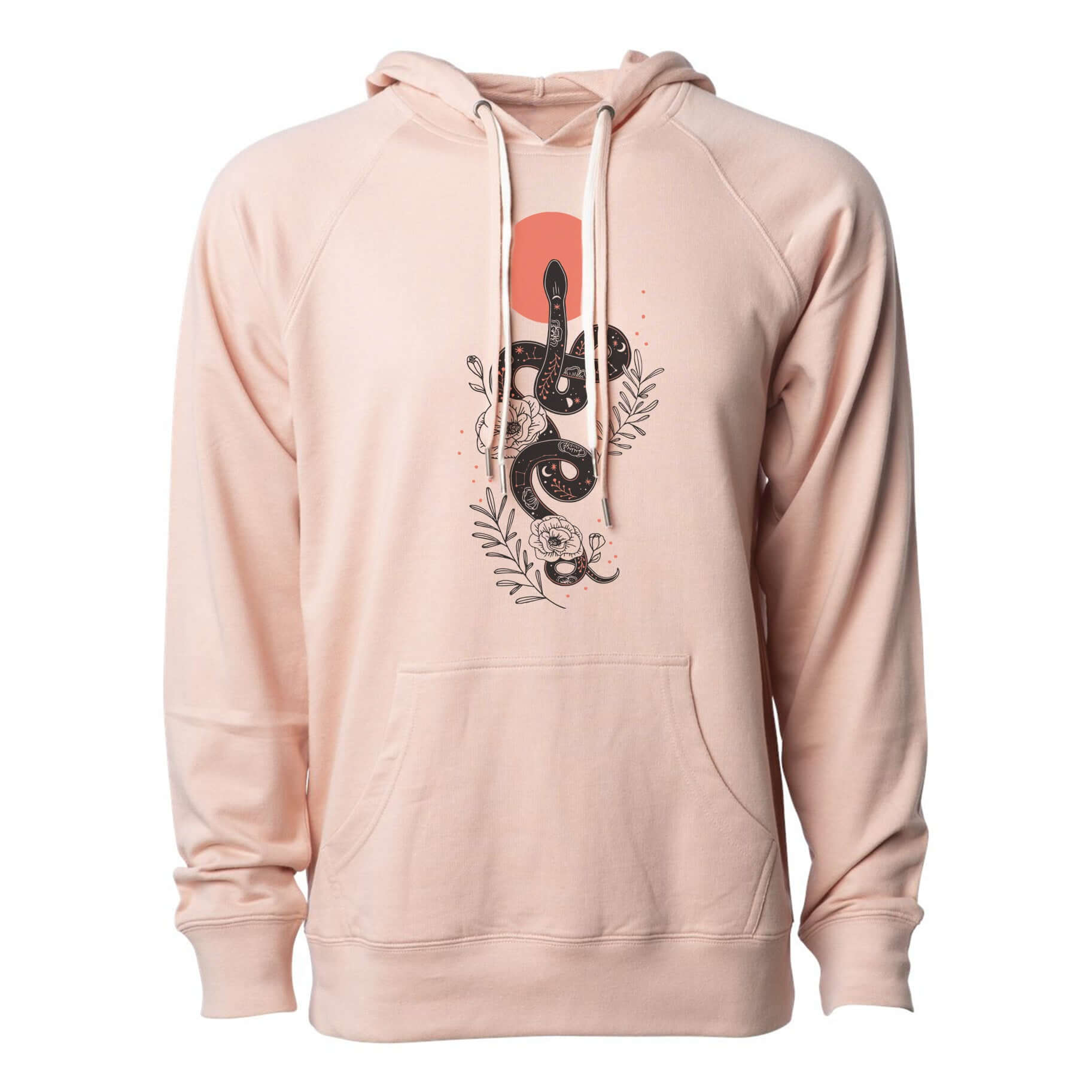 Snake Terry Hoodie | Rose - Ketsol