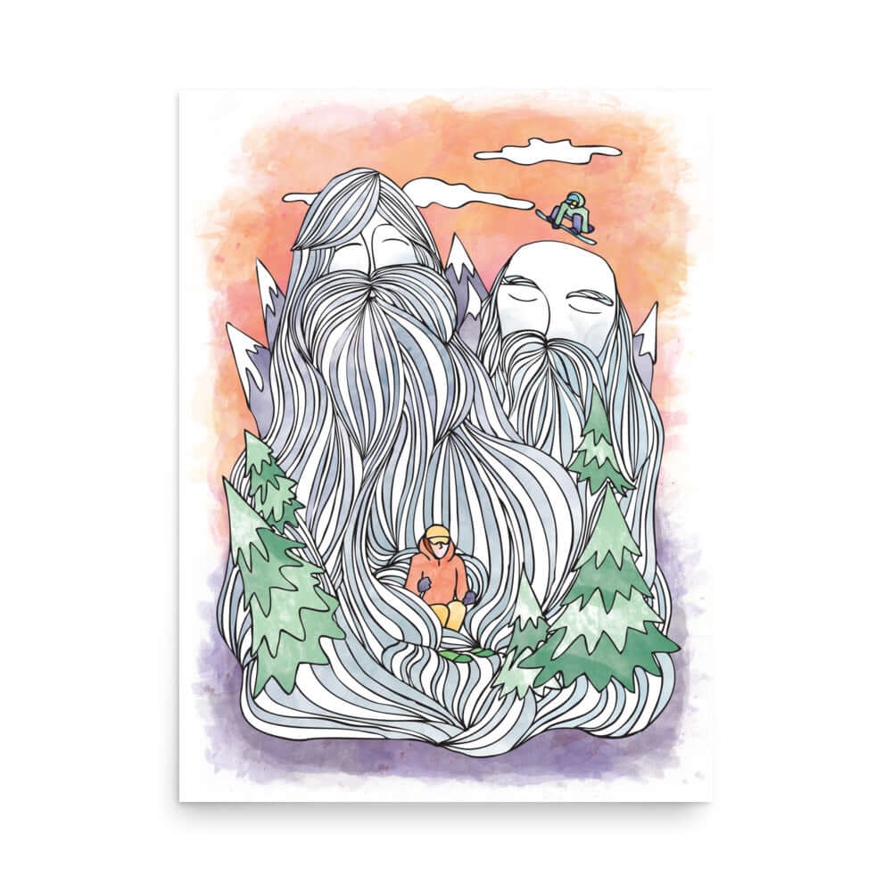 Mountain Men Mountains Print - Ketsol