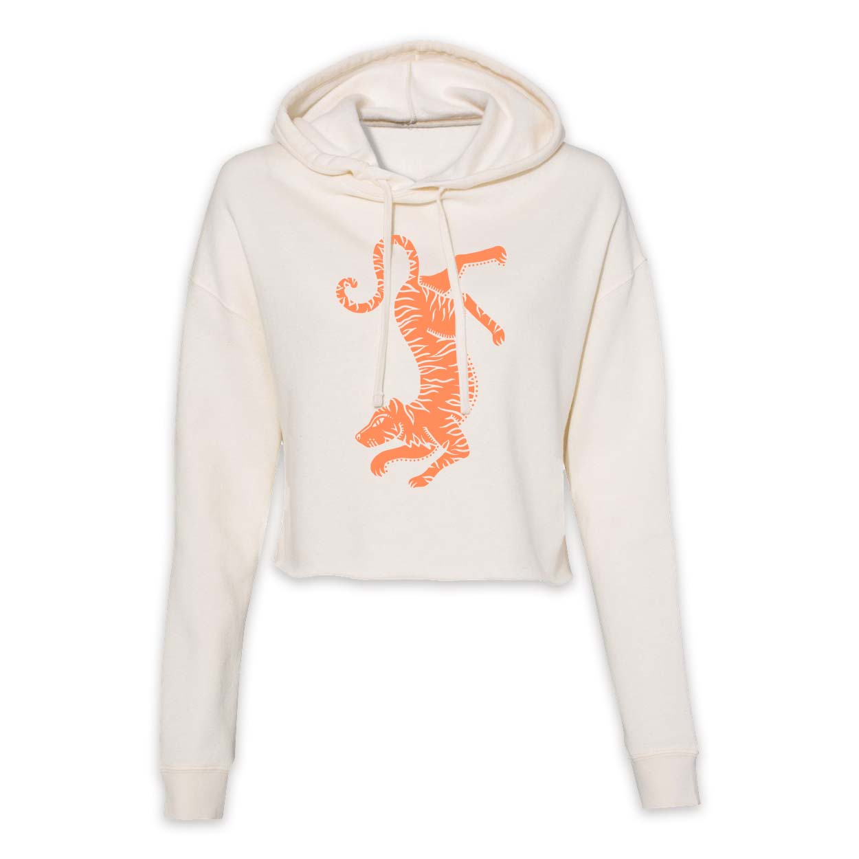 Tiger Cropped Hooded Sweatshirt | Monarch - Ketsol