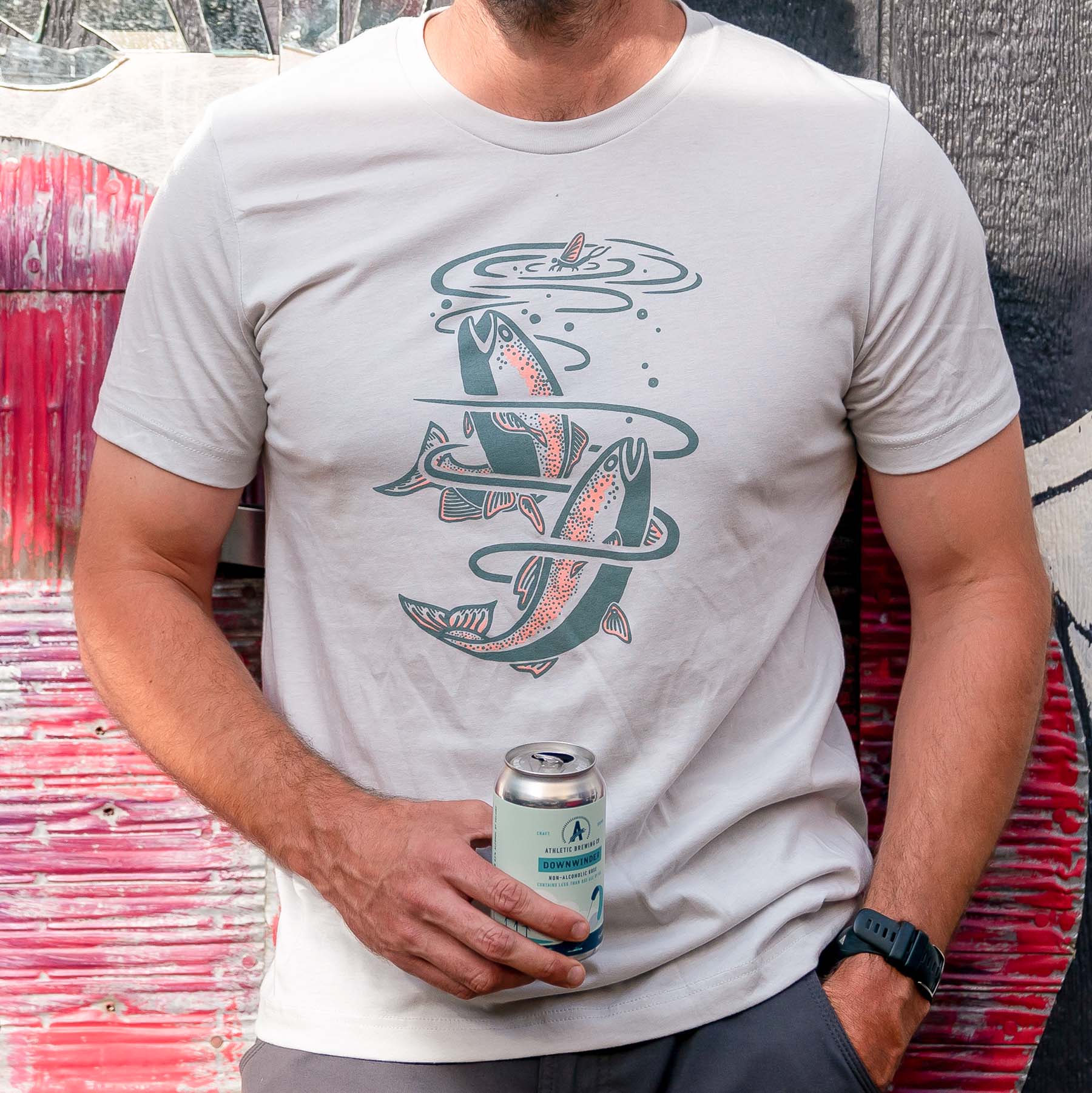 Trout T-shirt | Granite - Ketsol