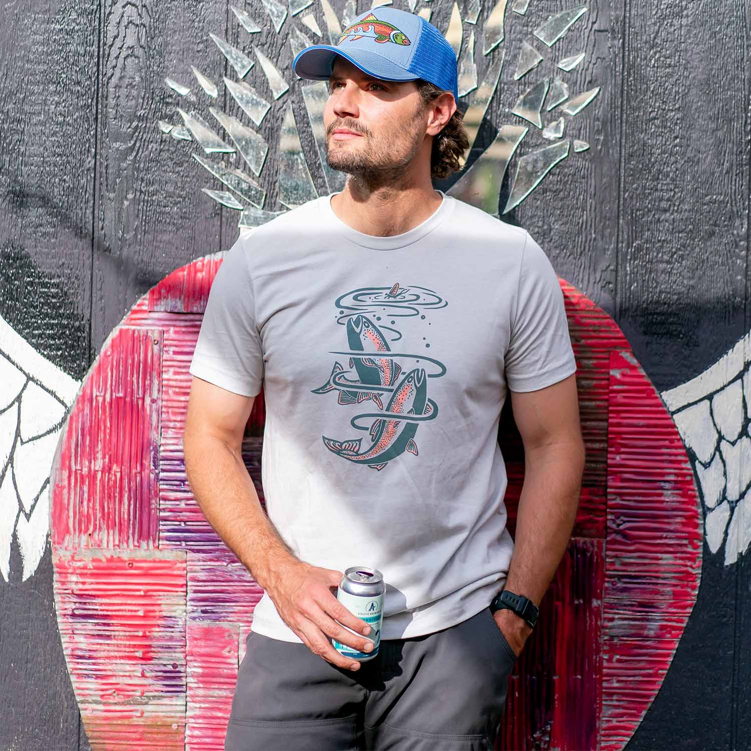 Trout T-shirt | Granite - Ketsol