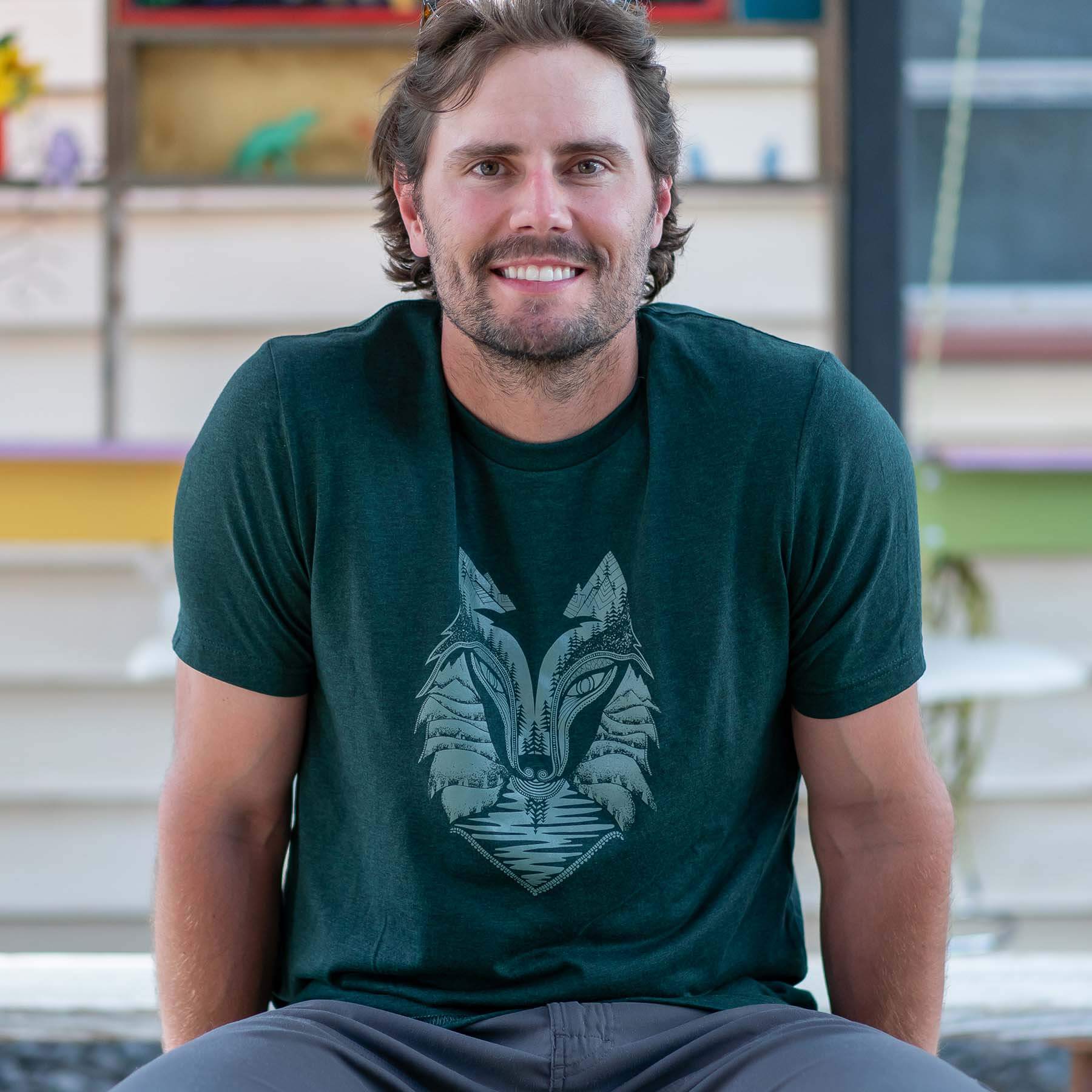 Wolf T-shirt | Fir - Ketsol