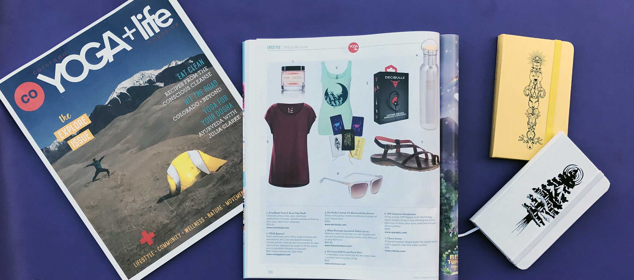 VELA Apparel Featured in CO Yoga + Life Magazine