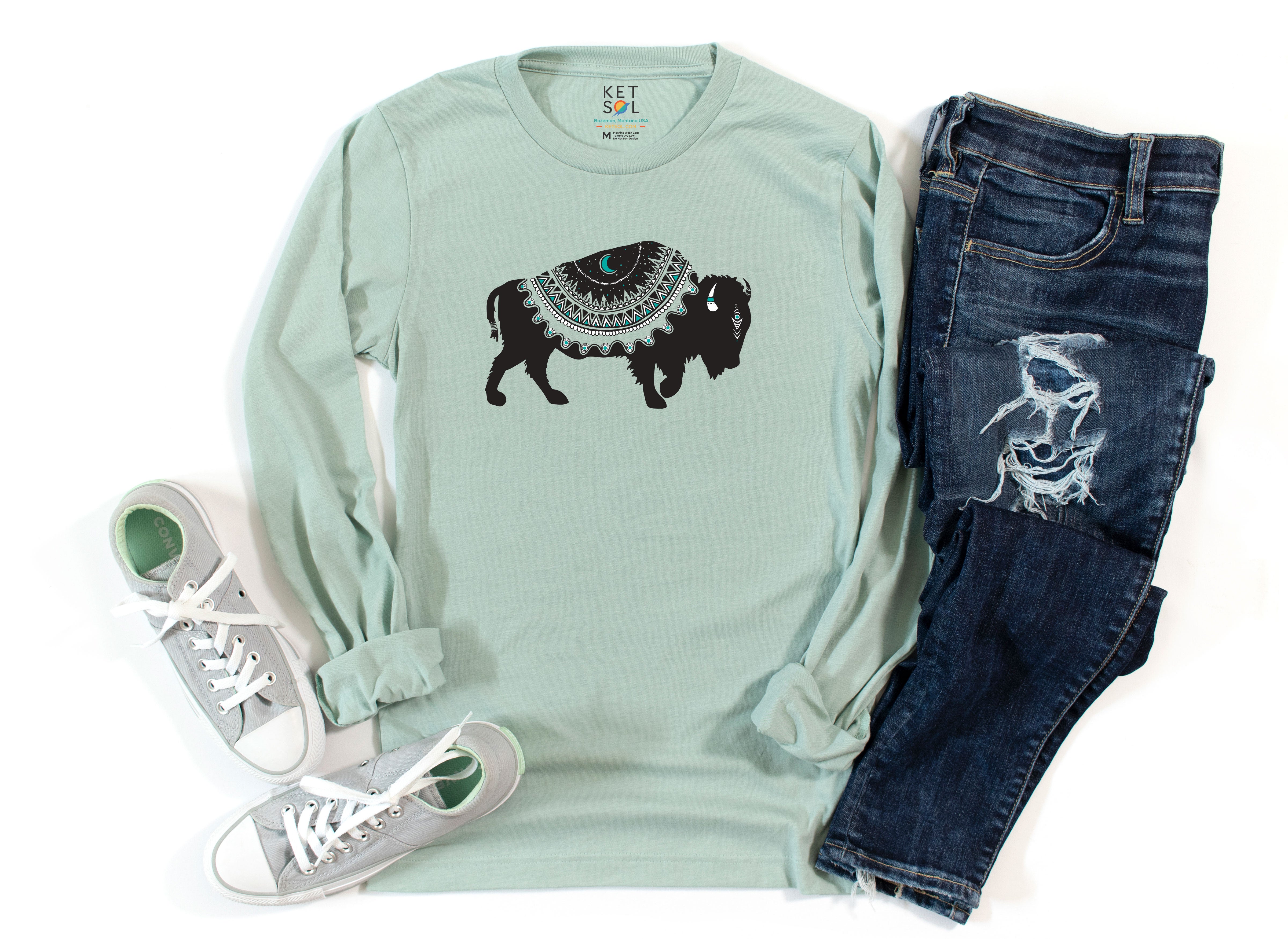 Buffalo Long Sleeve Tee | Big Sky