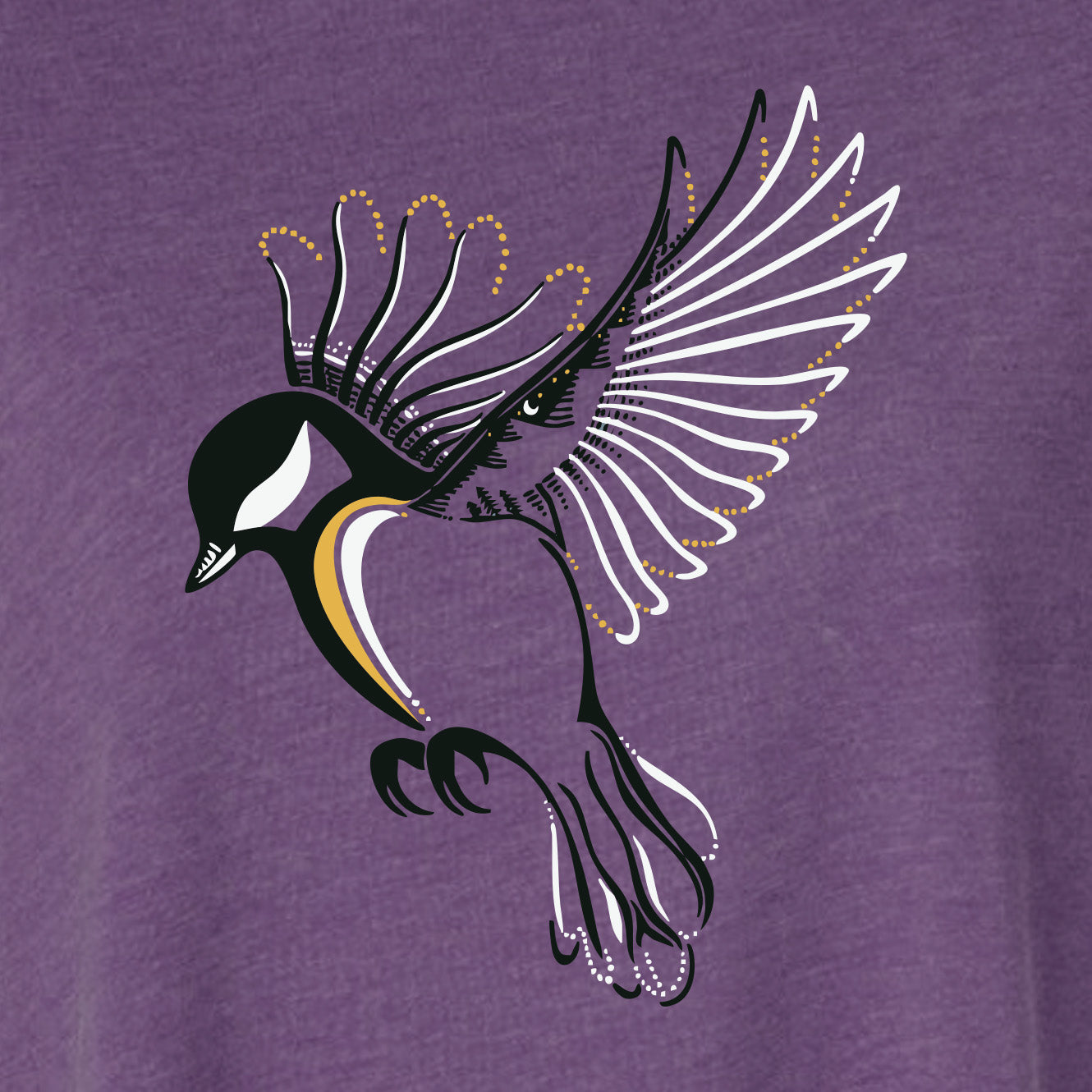 Chickadee Relaxed Tee | Plum