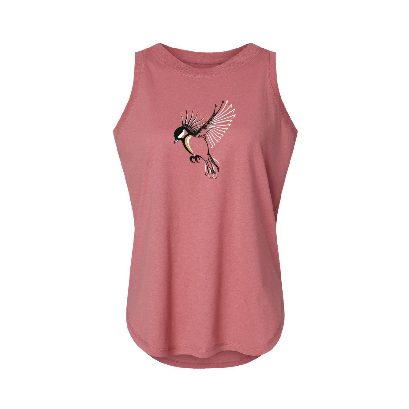 Chickadee Relaxed Tank | Rose