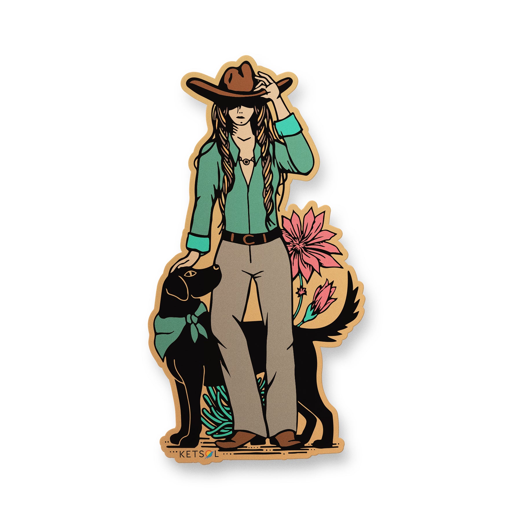Cowgirl Sticker
