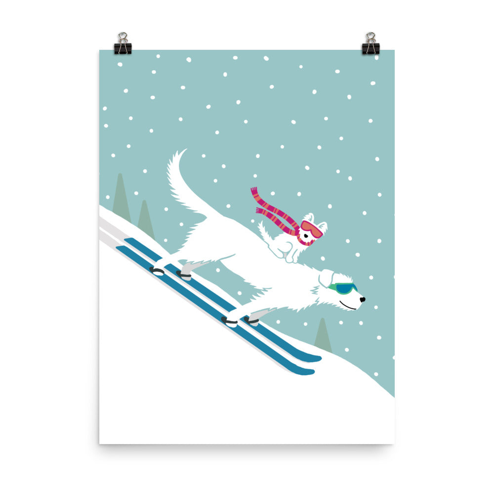Westie Ride Print