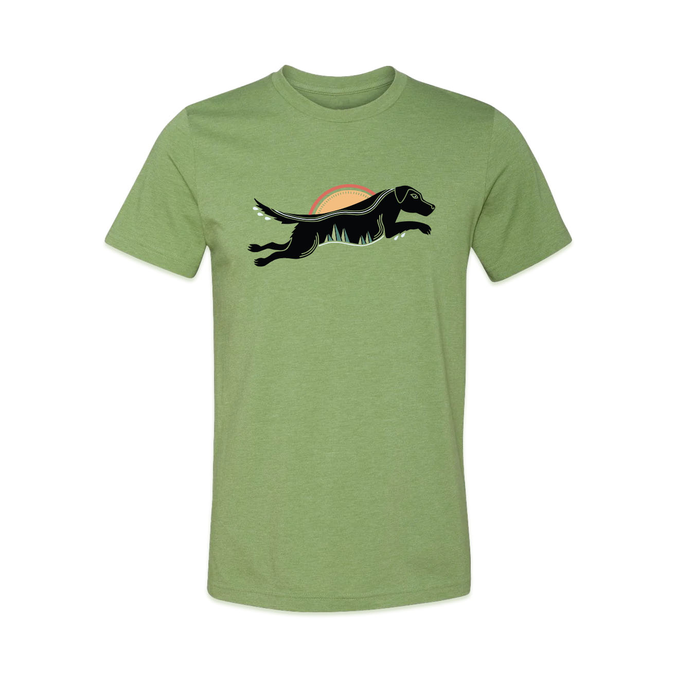 Black Labrador Tee | Grass Green