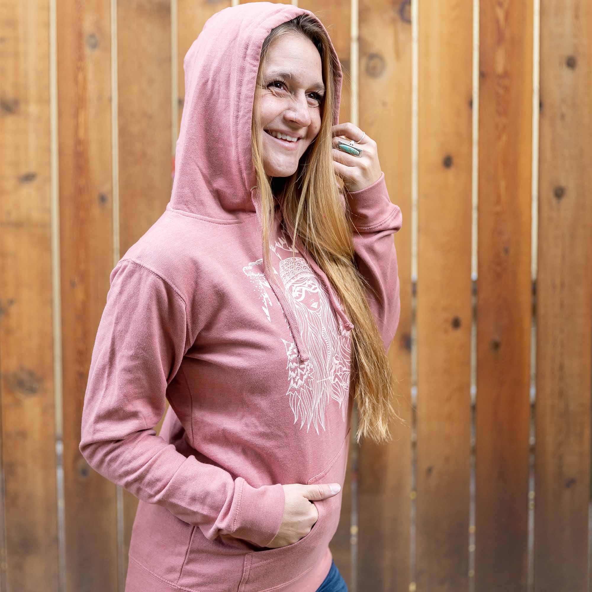 Ski Girl Fleece Hoodie | Lilac - Ketsol