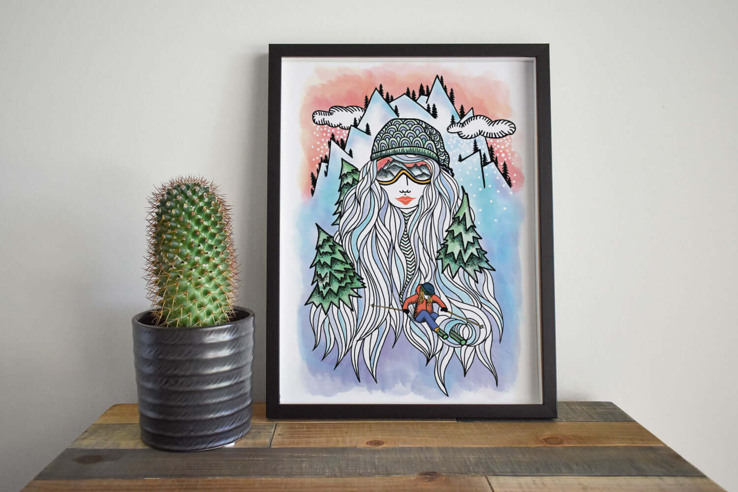 Ski Girl Print - Ketsol