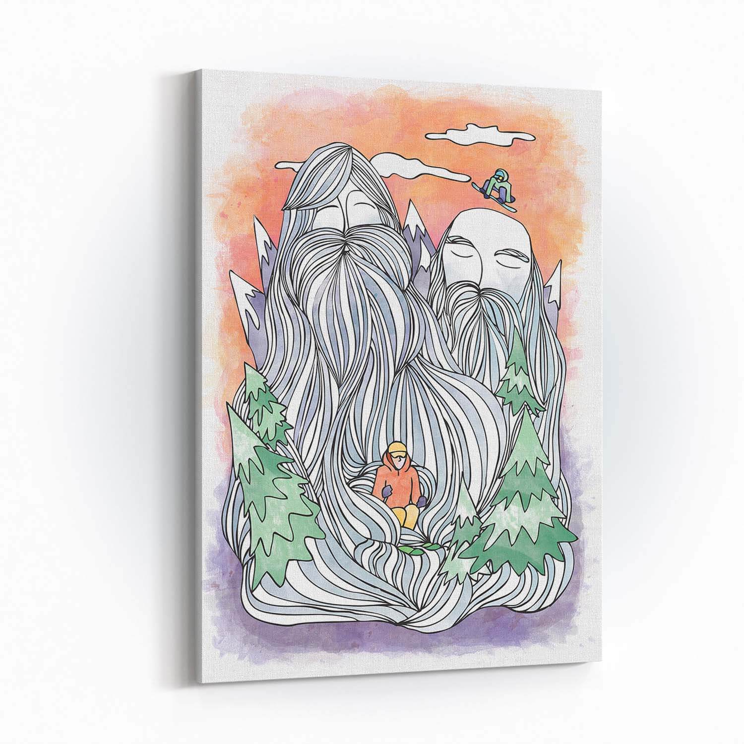 Mountain Men Mountains Print - Ketsol
