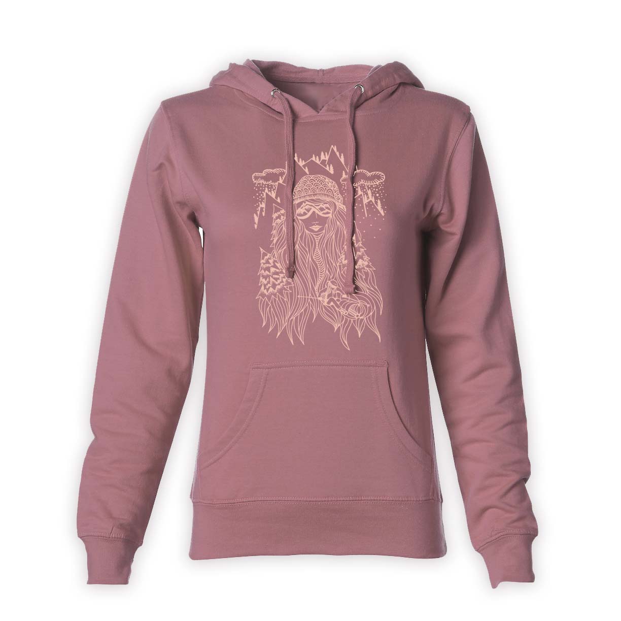 Ski Girl Fleece Hoodie | Lilac - Ketsol