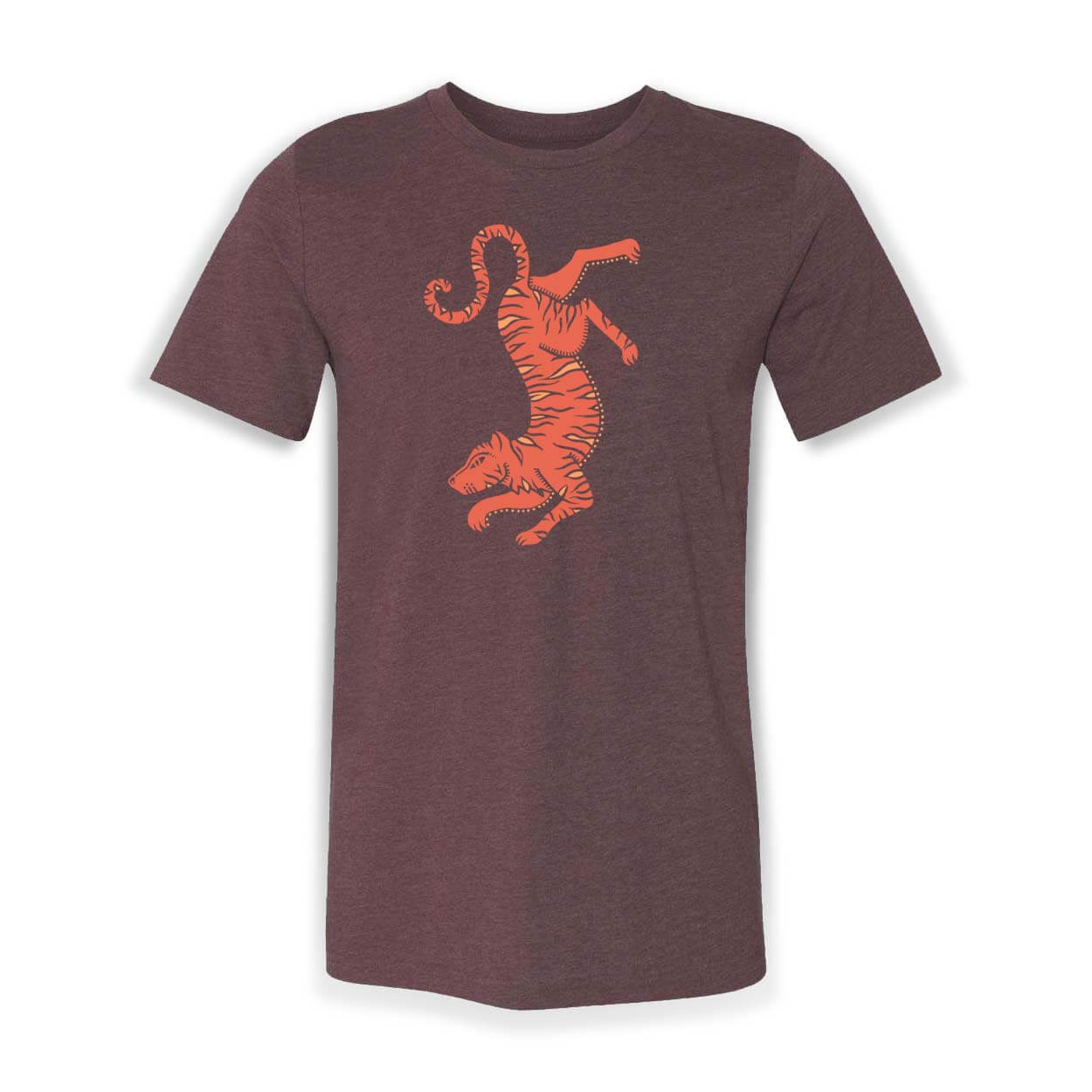 Tiger T-shirt | Purplish Maroon - Ketsol