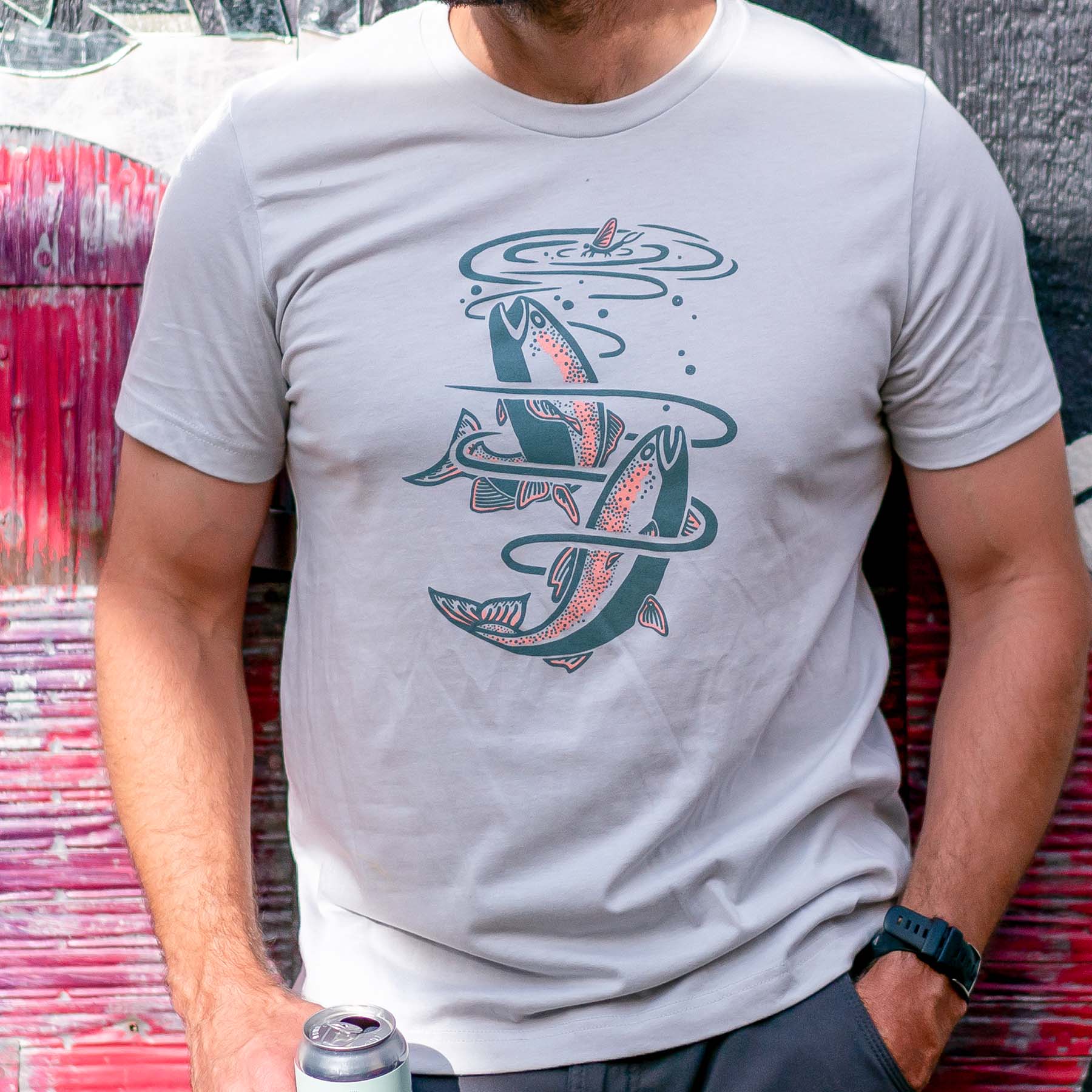Trout T-shirt | Granite - Ketsol