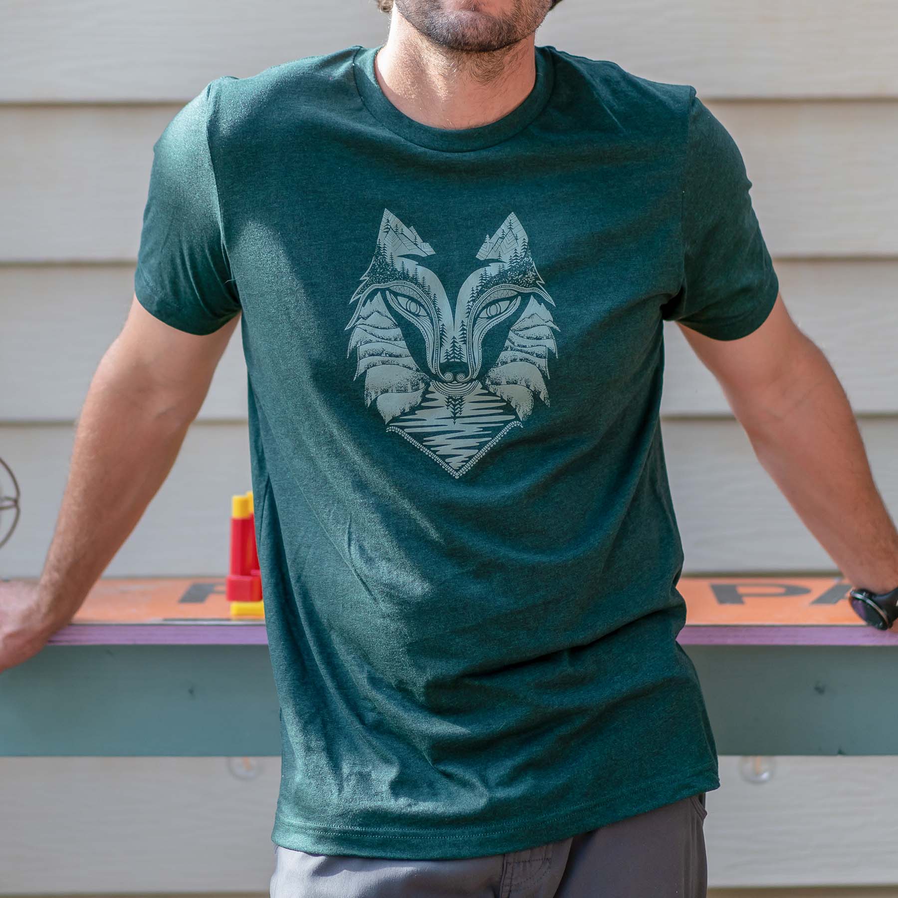 Wolf T-shirt | Fir - Ketsol